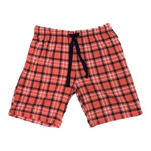Orange Plaid Shorts